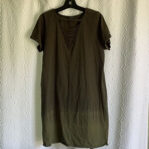 Torrid Olive Cutout Detail Top